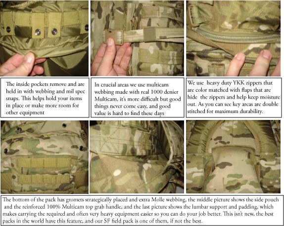 Evo-Tac Pack Details