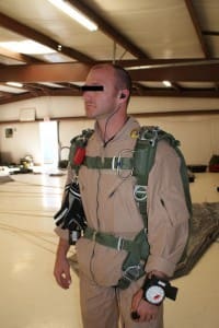 X50 Equipped MFF Parachutist