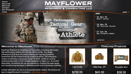 Mayflower's New Homepage