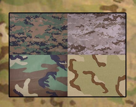 1//6th Scale Navy Woodland Camo AOR 2 Lighter Colorway Camo Material 18/" x 14/"