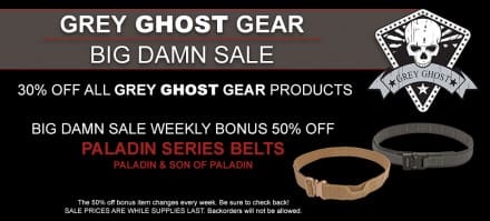 Extra Large Grey Ghost Gear Paladin Belts