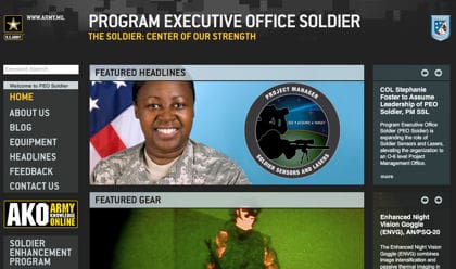PEO-Soldier's New Web Presence