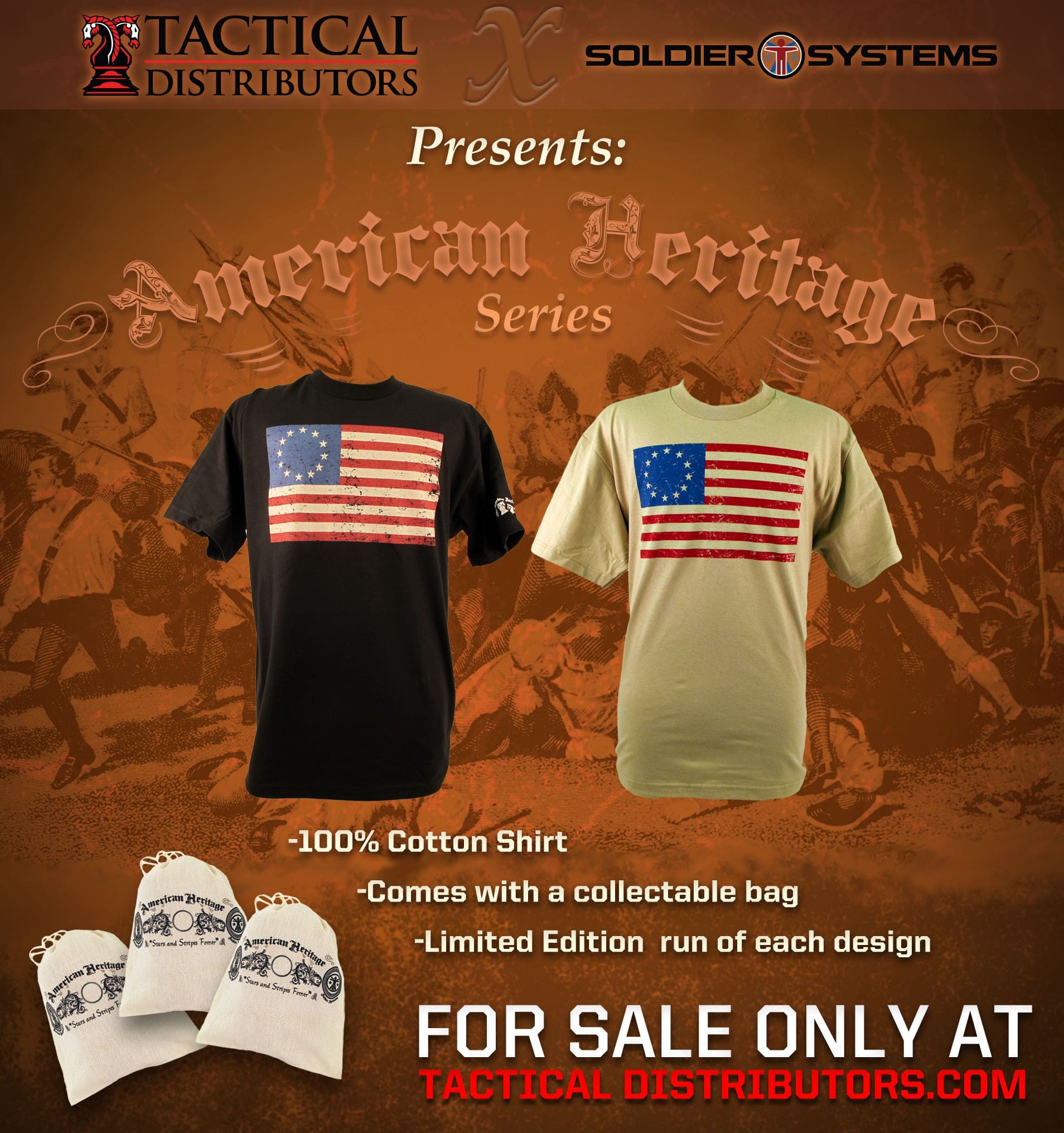 American Heritage Jersey T-Shirts for Men