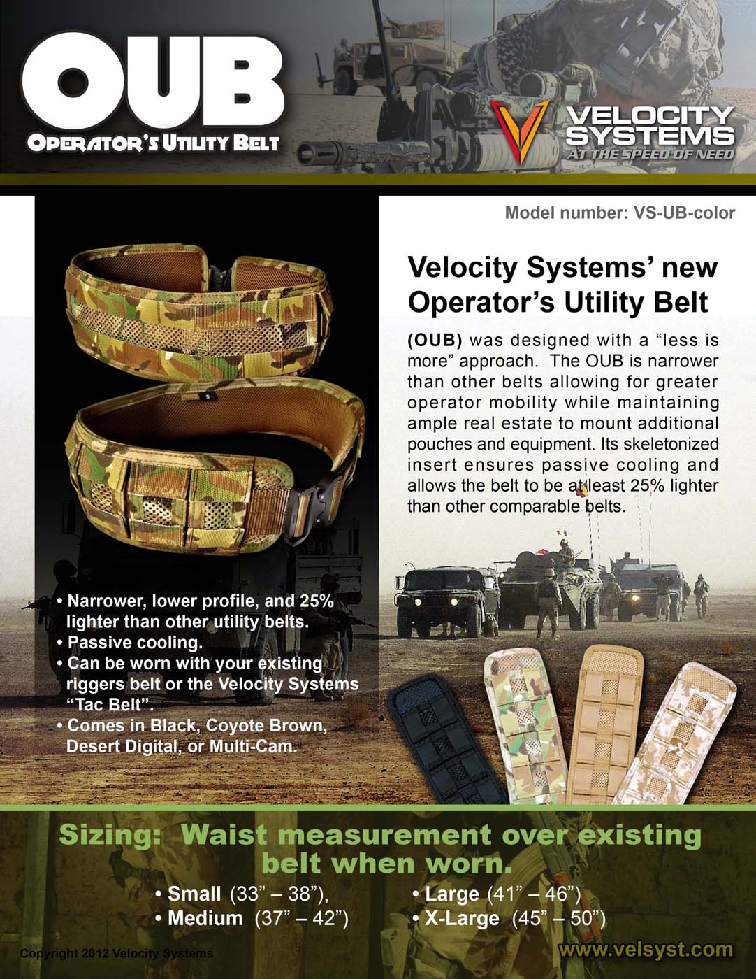 Operator's Utility Belt from Velocity Systems - Soldier Systems Daily