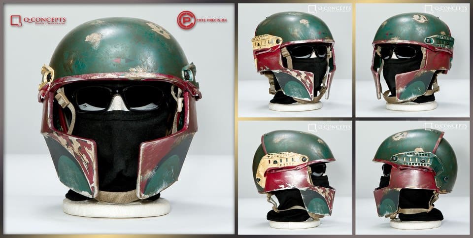 Q-Concepts Boba Fett Version AirFrame Helmet to be Auctioned at Crye Sponso...