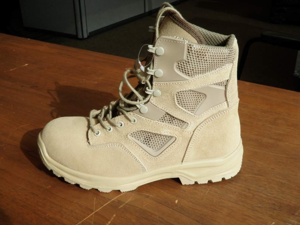 plastic combat boots