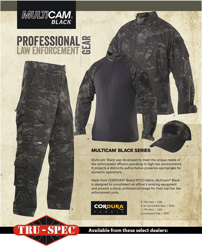 Tru-Spec Clothing in MultiCam Black Now Available - Soldier Systems Daily