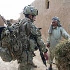 Soldier from 3rd Battalion, The Royal Regiment of Scotland

 Talks to Afghan Civilian