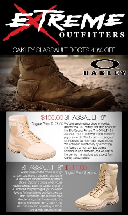 Oakley SI Assault boot sale