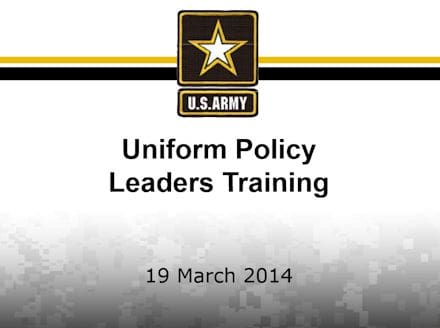 New Us Army Wear Uniform And Appearance Guidance Soldier Systems Daily