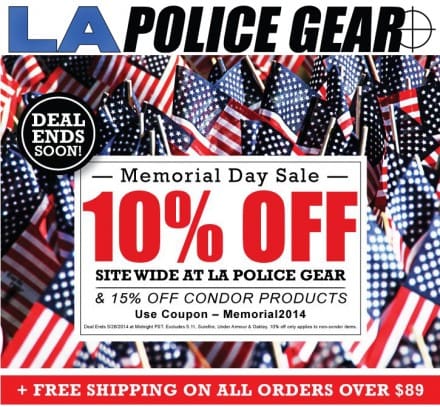 LA Police Gear Memorial Day