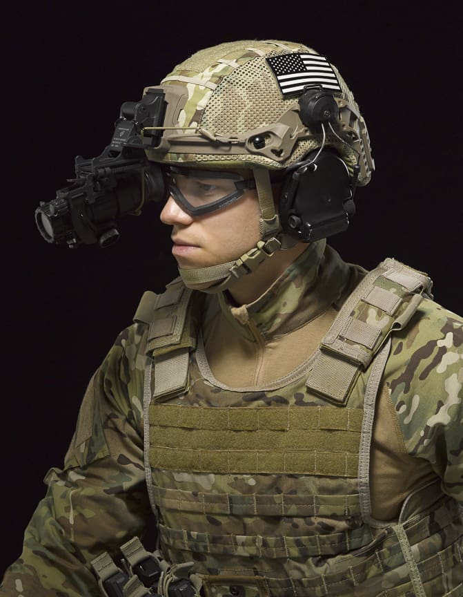 Revision batleskin combat helmet tactical cobra front NVG visor mount medium 