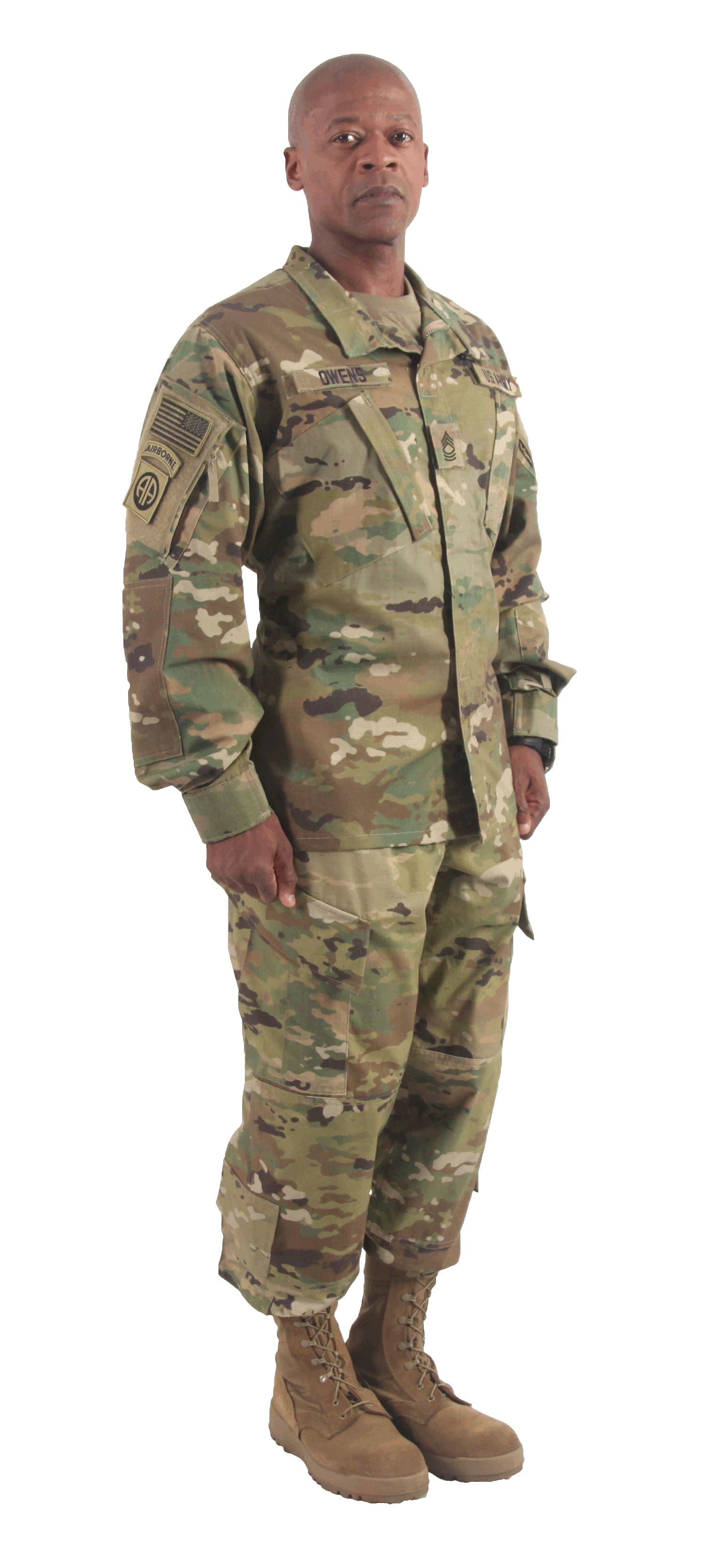 US Army DCU Desert Tan Cloth Sew On Senior Parachutist Badge Paratrooper