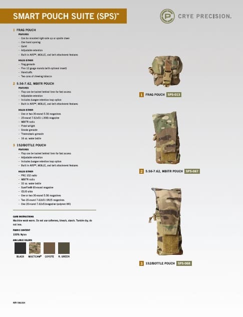 Crye Precision Releases Smart Pouch Suite - Soldier Systems Daily