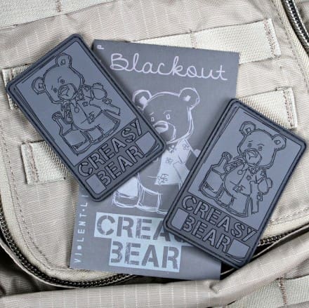 Creasy Bear Blackout Patches