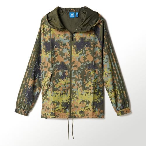 adidas camo windbreaker womens