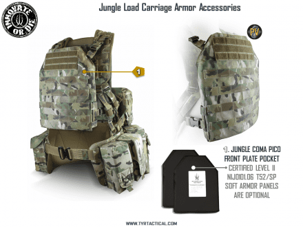 TYR Jungle Load Carriage Armor Accessories