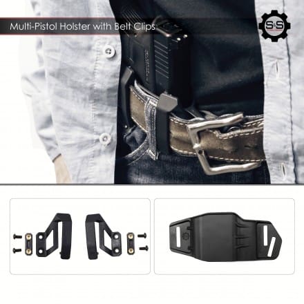 MultiPistolHolsterwithBeltClips