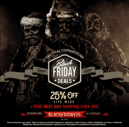 Tactical Distributors Black Friday 2015