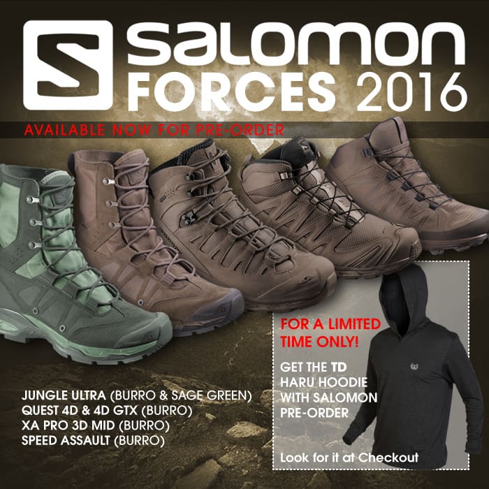 Gå tilbage indsigelse rækkevidde Tactical Distributors Announces Pre-Orders for 2016 Salomon Forces Line -  Soldier Systems Daily