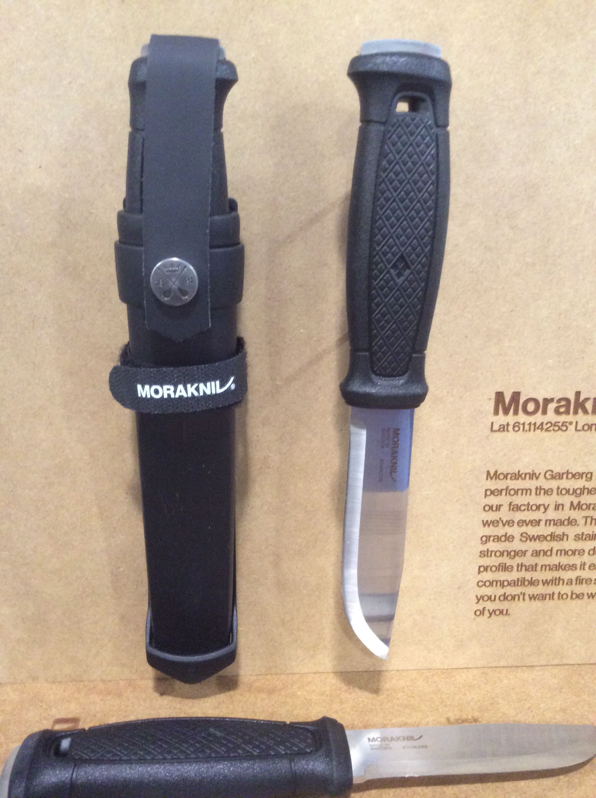 Rocky Mountain Bushcraft: SHOT Show 2016: Mora's new full tang Garberg Knife