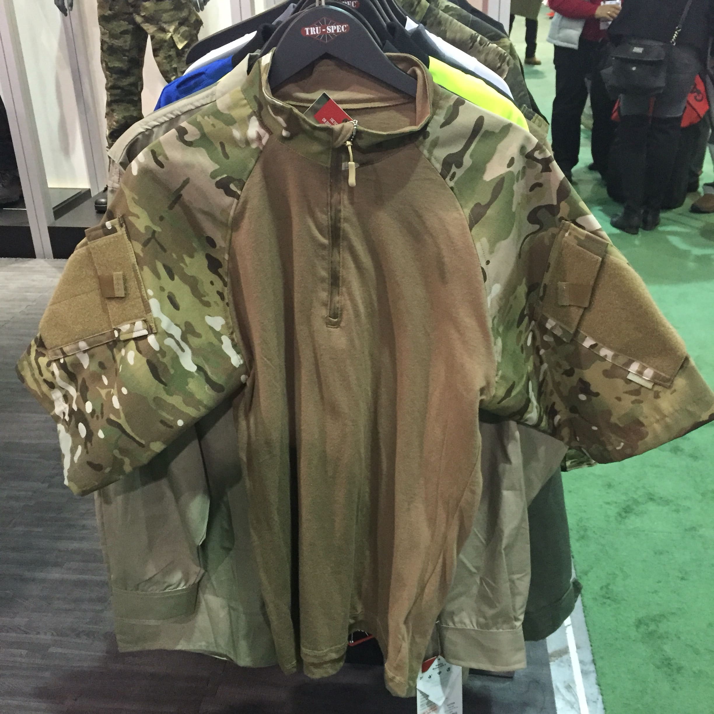 Tru-Spec Multicam/Coyote 1/4 Zip short Sleeve Combat Shirt 