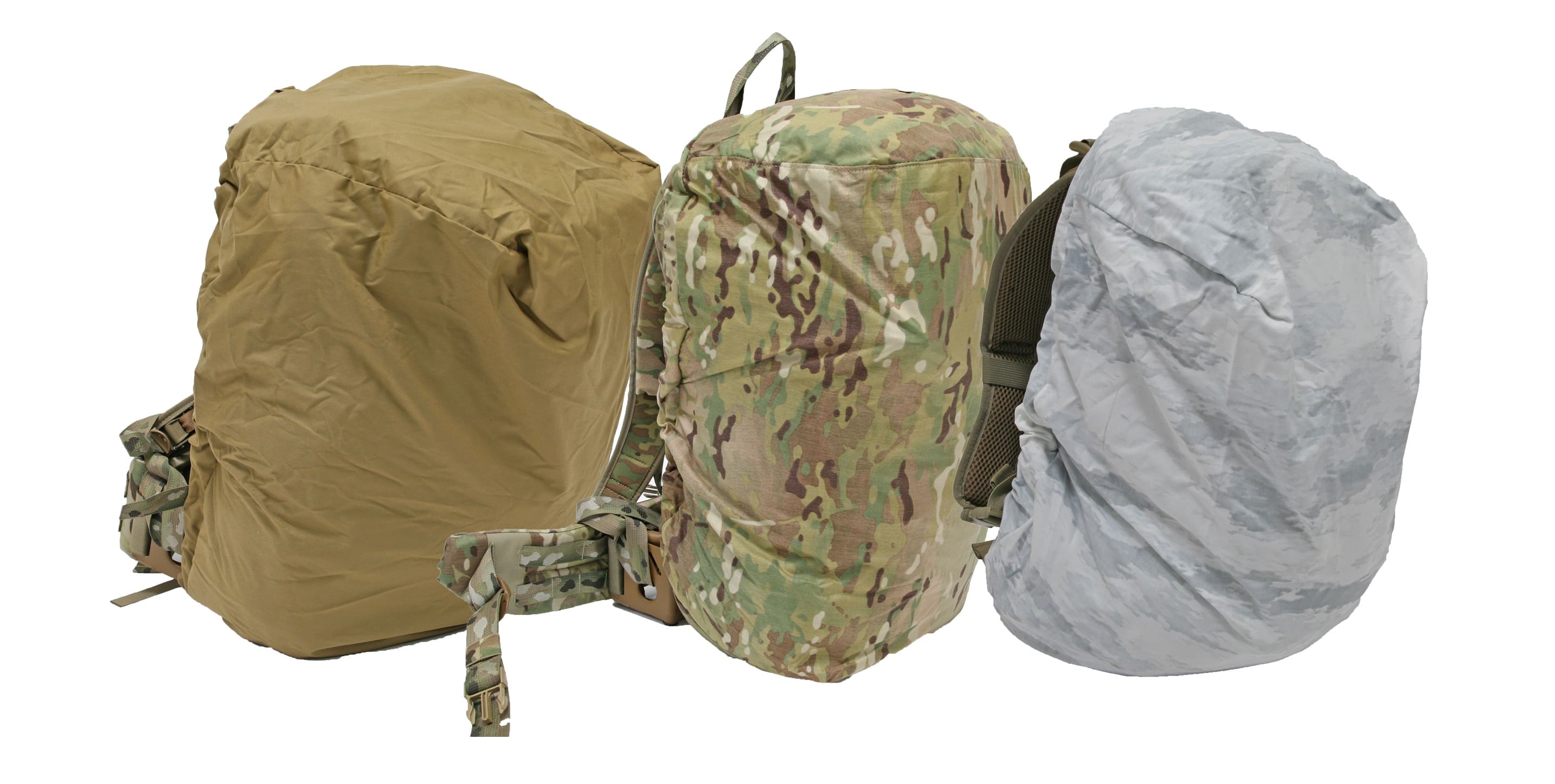 Multicam backpack rain outlet cover