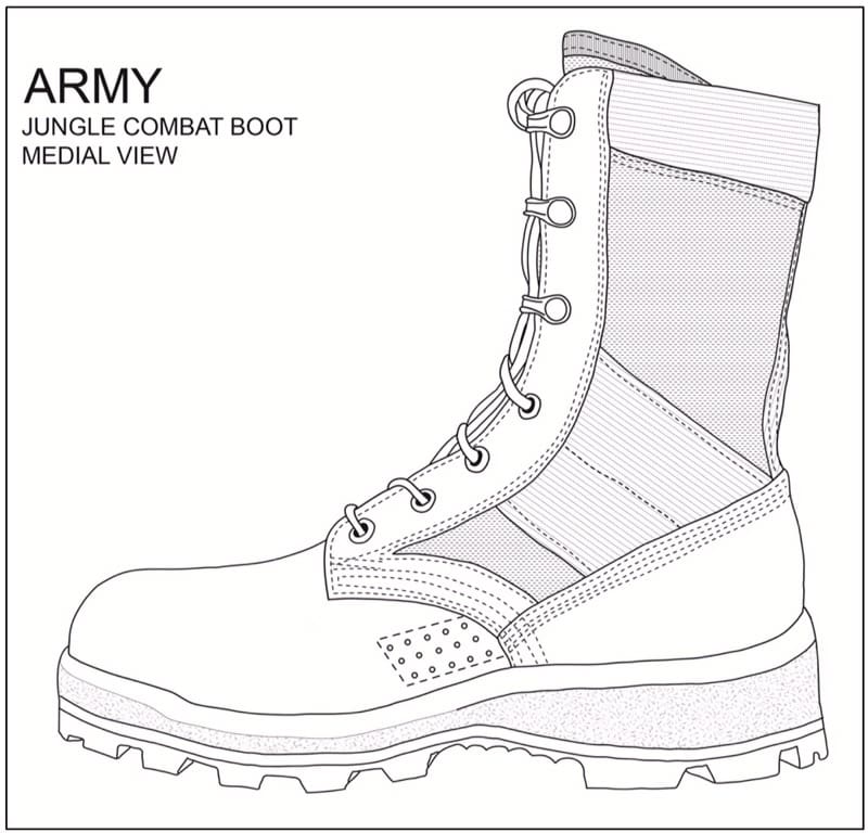 army jungle combat boot