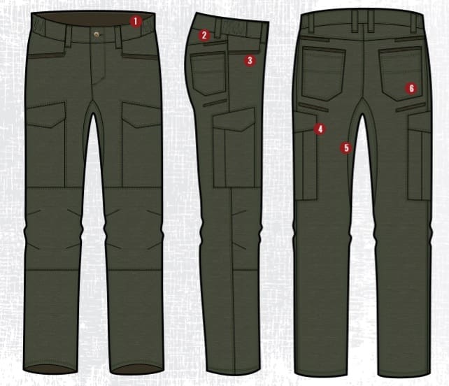 CQR Mens Flex Stretch Tactical Pants Water Resistant Ripstop Cargo Pants  Lightweight EDC Outdoor Hiking Work Pants Tacstretch Cargo Regular Coyote  36W x 36L