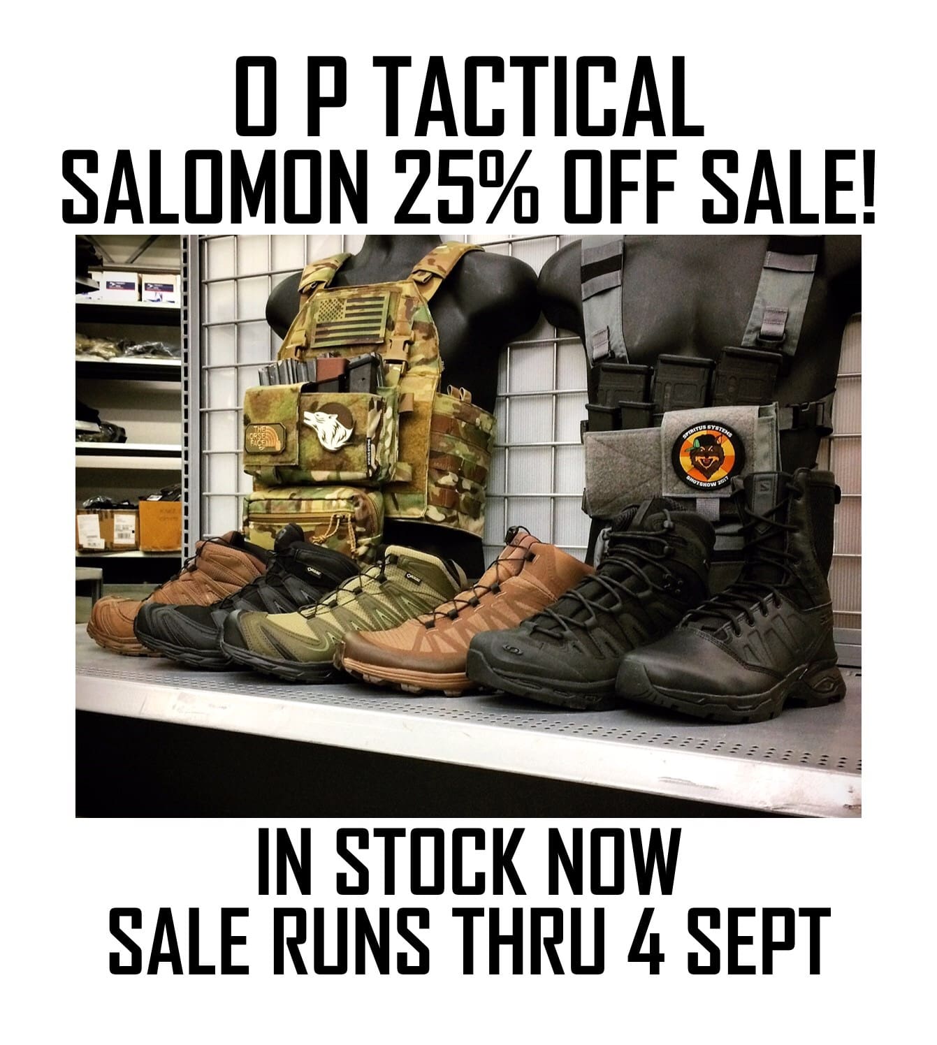 Salomon 25% Off at O P Tactical! Soldier Daily