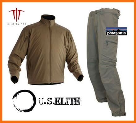 Patagonia PCU Level 5 Soft Shell Pants With Suspenders Foliage Green