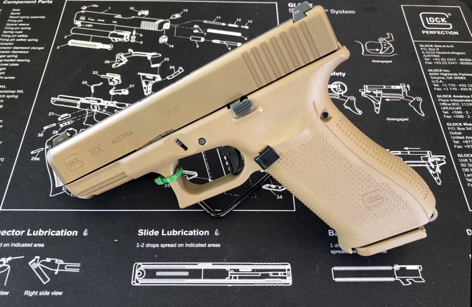 Glock 18 чертеж с размерами