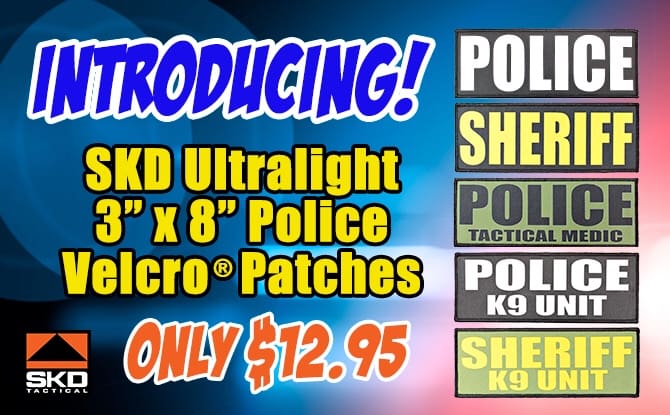 SKD Ultralight POLICE (3 x 8) Patch