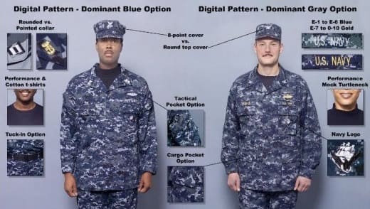 Tomorrow Is Your Last Day to Wear Army UCP and Navy Blueberry Uniforms