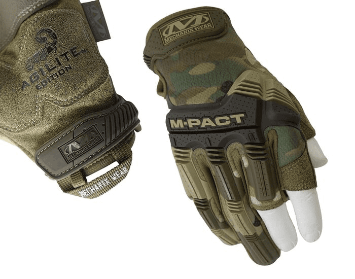 Tactical gloves with store trigger finger cut out