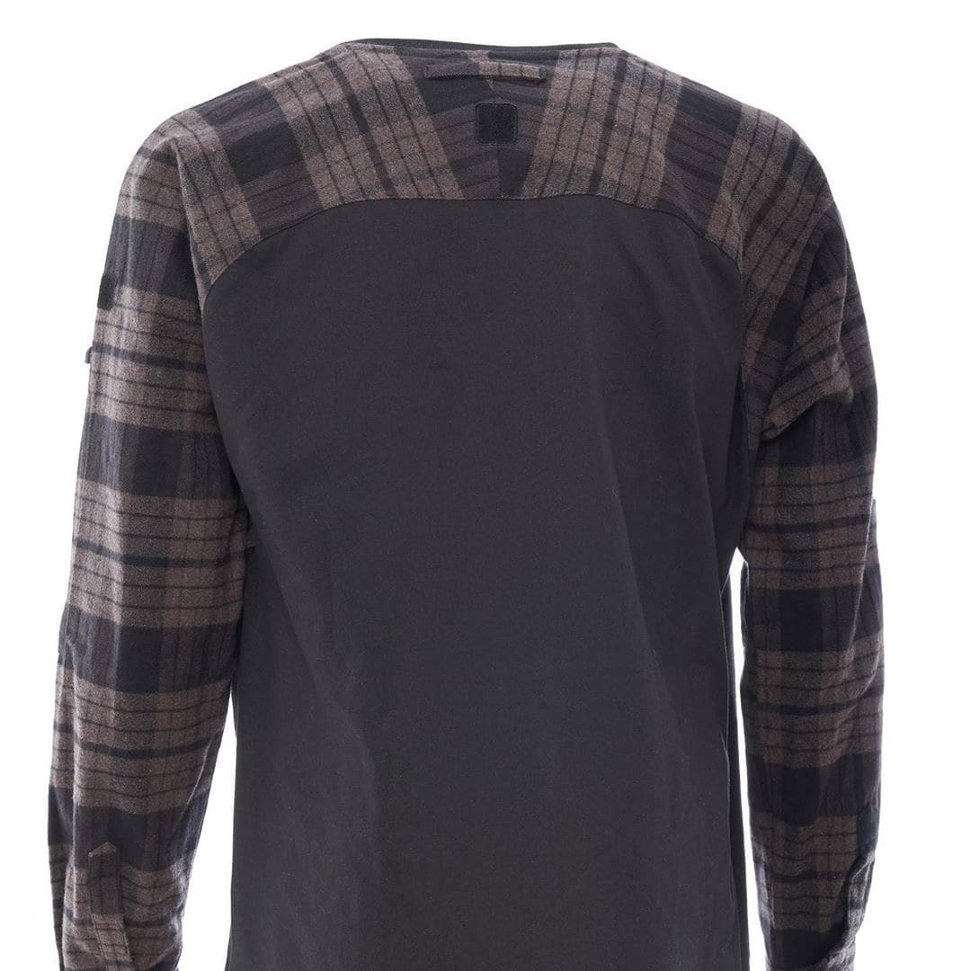 work shooting Stylish combat shirt. hunting Shirt in a gray cage for recreation Flannel combat shirt Forester Gen 3