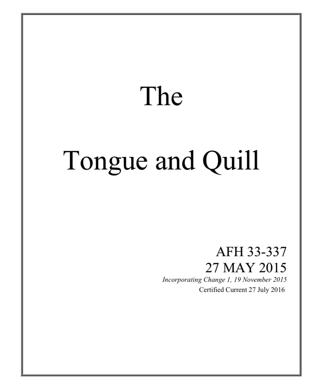 Tongue And Quill Templates 5346