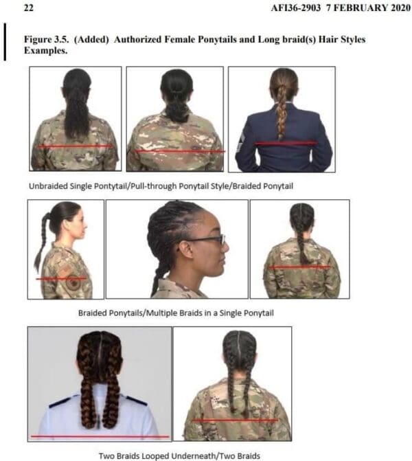 USAF Updates AFI 362903 “Dress and Personal Appearance of Air Force