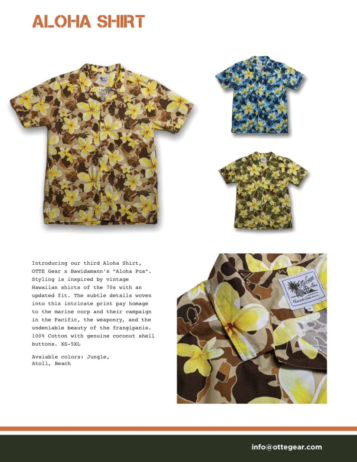 otte gear aloha shirt