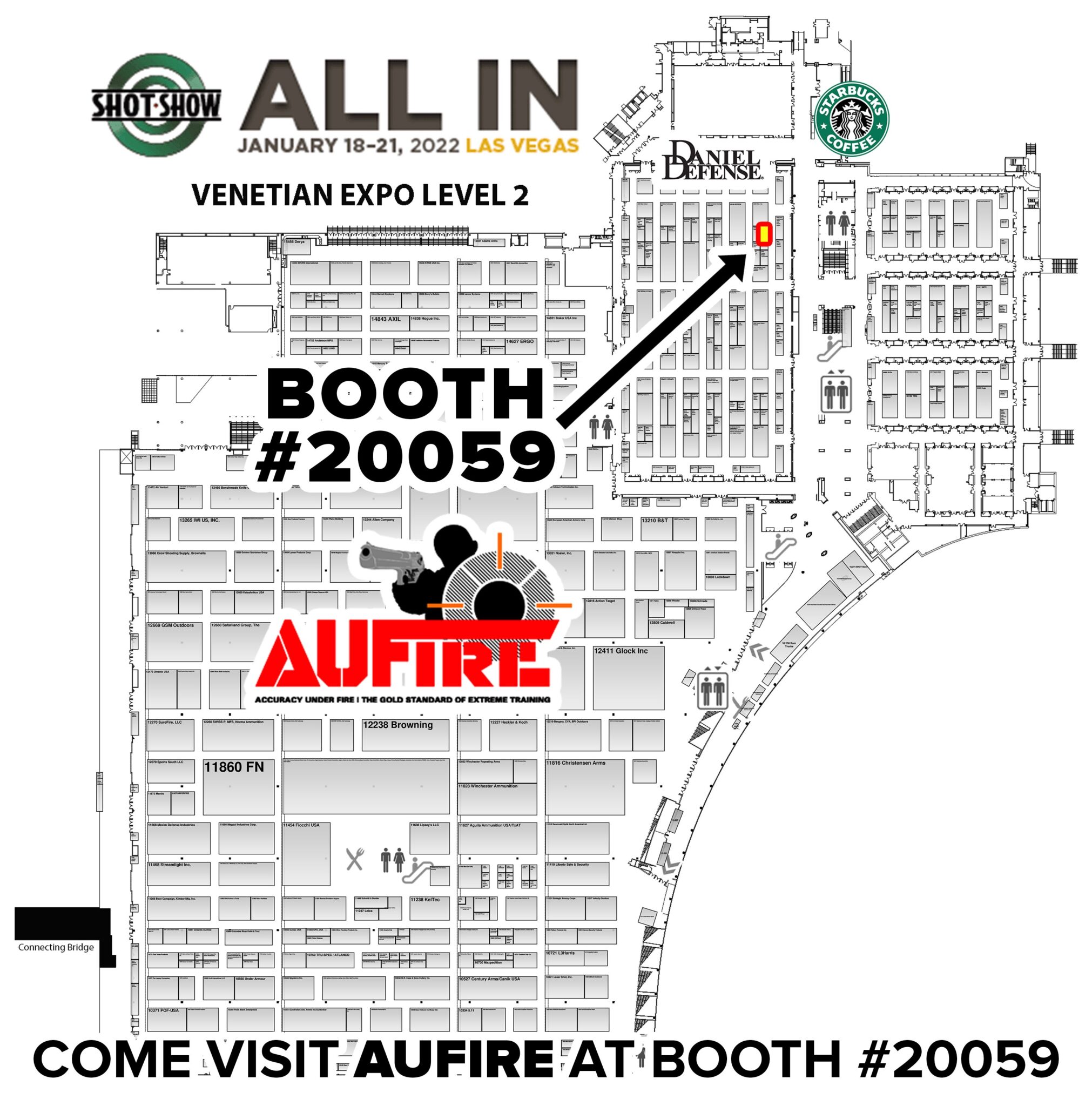 AUFIRE Gun Shot Simulator EStim System at Shot Show Booth 20059