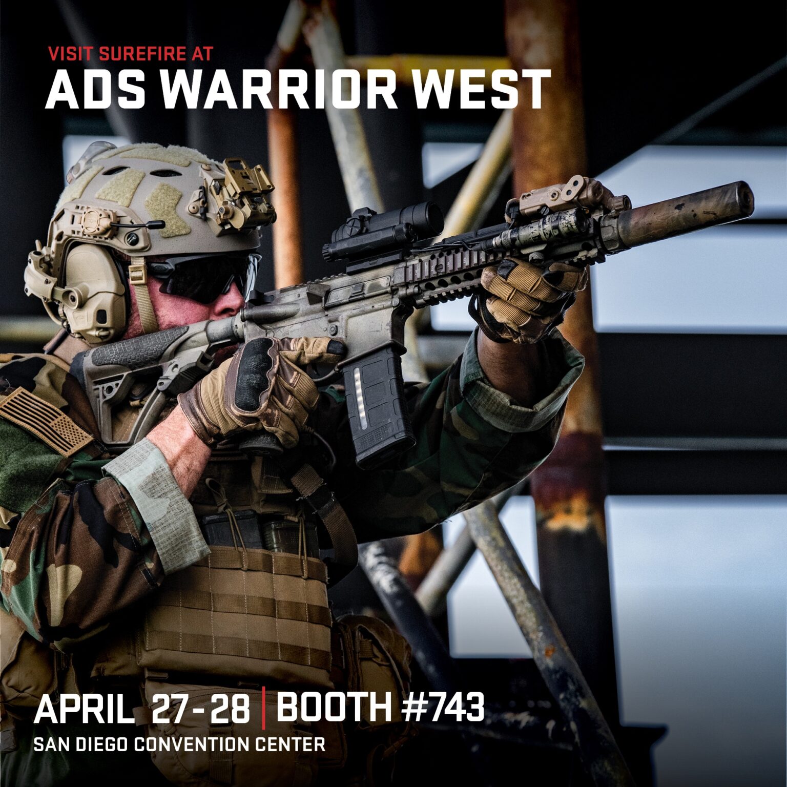 Visit SureFire at ADS Warrior West Soldier Systems Daily