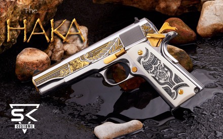 SK Customs Releases The HAKA in Stainless, Part Two of a Two Part Limited-Edition Production Designer Series Colt 1911 - Soldier Systems Daily