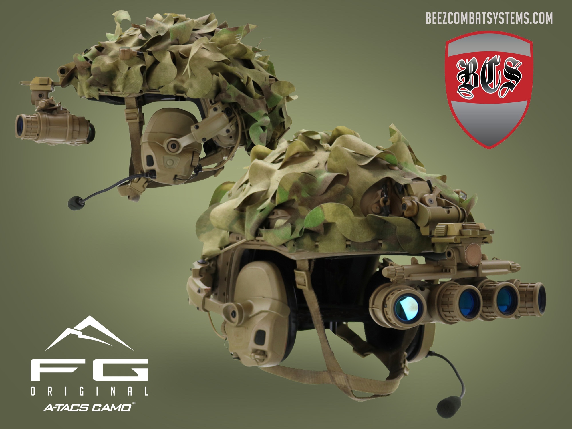 ATACS-FG Predator Ghillie Helmet Cover - Soldier Systems Daily