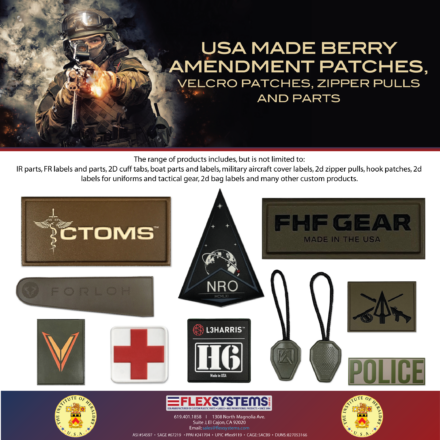 Flex Systems Offers Berry Compliant Patches, Pulls and More - Soldier ...