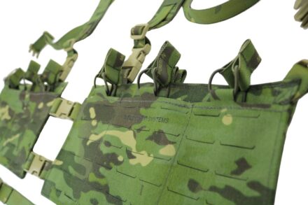 Beez Combat Systems AR Split-Front Chest Rig MultiCam Tropic