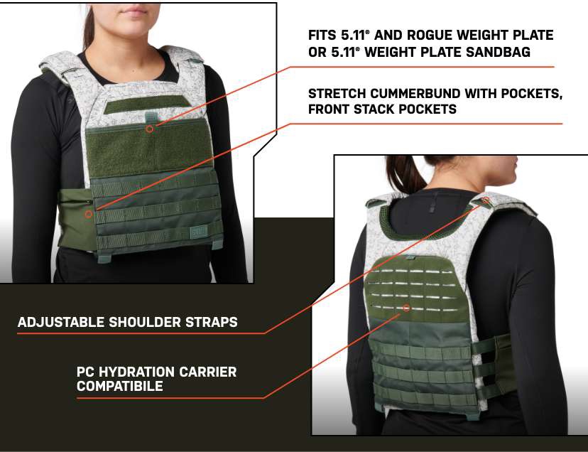 New TacTec Trainer Weight Vest Colors from 5.11 Tactical - Soldier