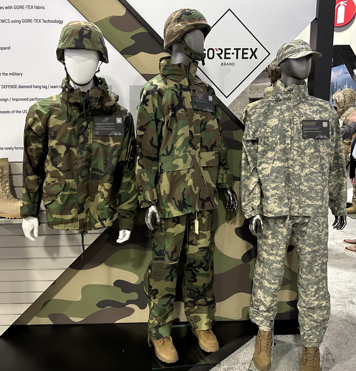 AUSA 23 - GORE-TEX Heritage Wall | Soldier Systems Daily Soldier ...