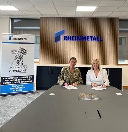 Rheinmetall Defence UK Signs the Armed Forces Covenant, Demonstrating Ongoing Commitment to the Armed Forces Community