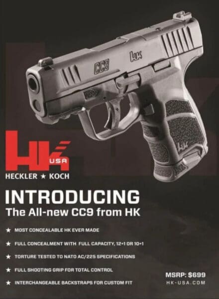 Heckler & Koch USA Introduces the All-New CC9 Pistol