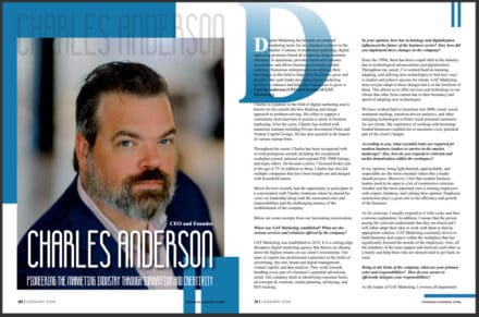 Charles Anderson of GAT Marketing in USA Leaders Magazine.